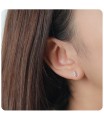 Little Pearl With Crystal Stud Earrings STS-3204